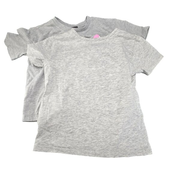 Adidas and Puma Gray T-Shirt Lot Pink Logo Girls Size 4/5 Set JJ3932 - Picture 2 of 7